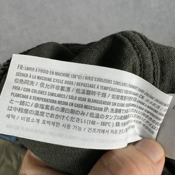 Abercrombie & Fitch Corduroy Shirt Men L Tall Green Cotton Shacket Vintage - Picture 11 of 12